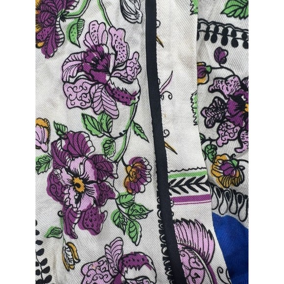 Tiny Cara Wrap Top Size Small Anthropologie Floral Mixed Media - Picture 4 of 11